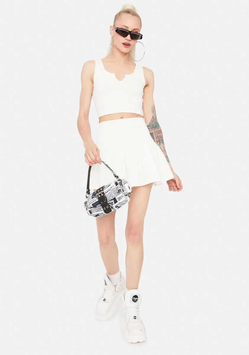Angel Cheerful Player Tank Pleated Skirt Set