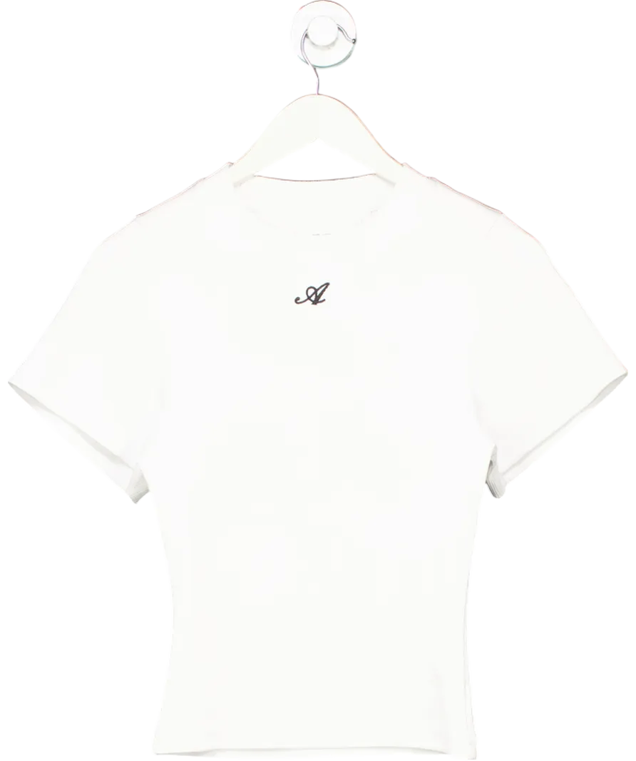 AXEL ARIGATO White Script A T-shirt UK M