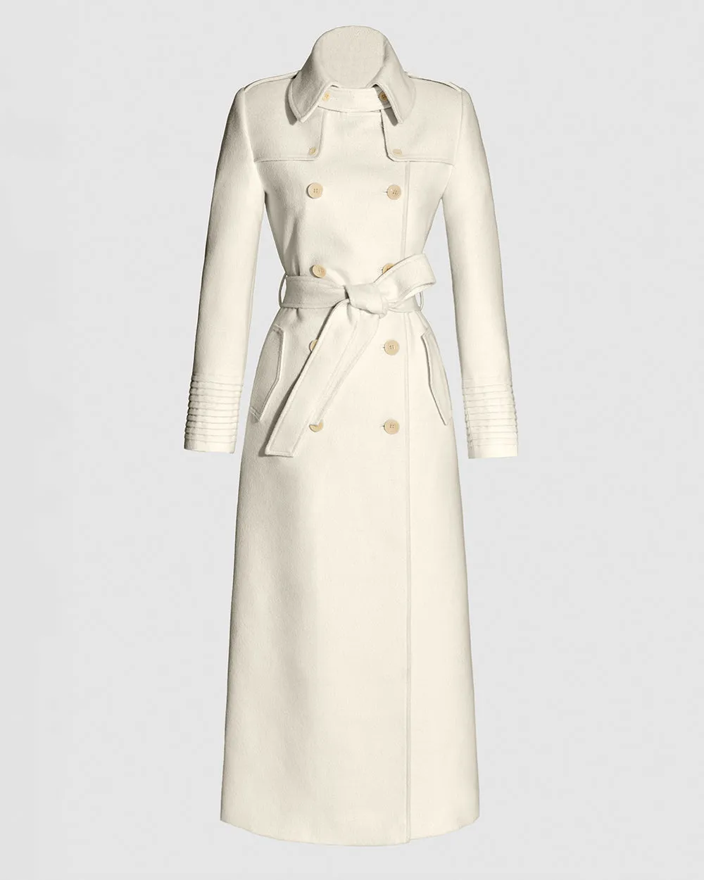 Baby Alpaca Maxi Trench Coat