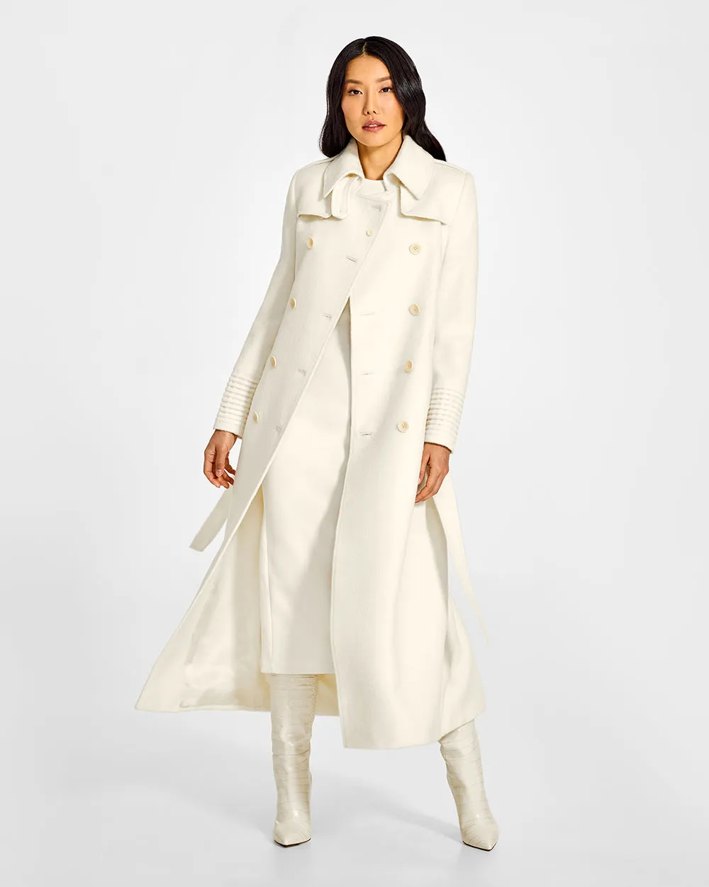 Baby Alpaca Maxi Trench Coat