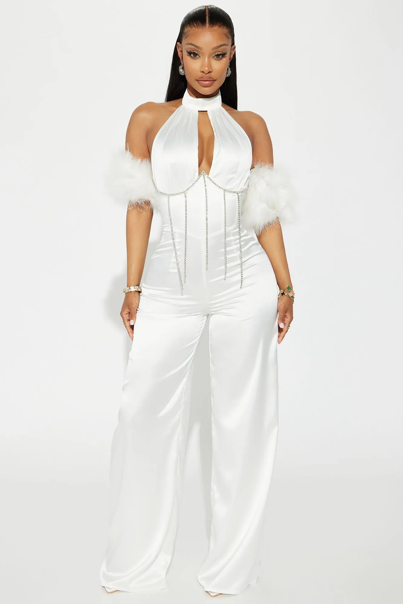BlackTree The Wind Satin Jumpsuit
