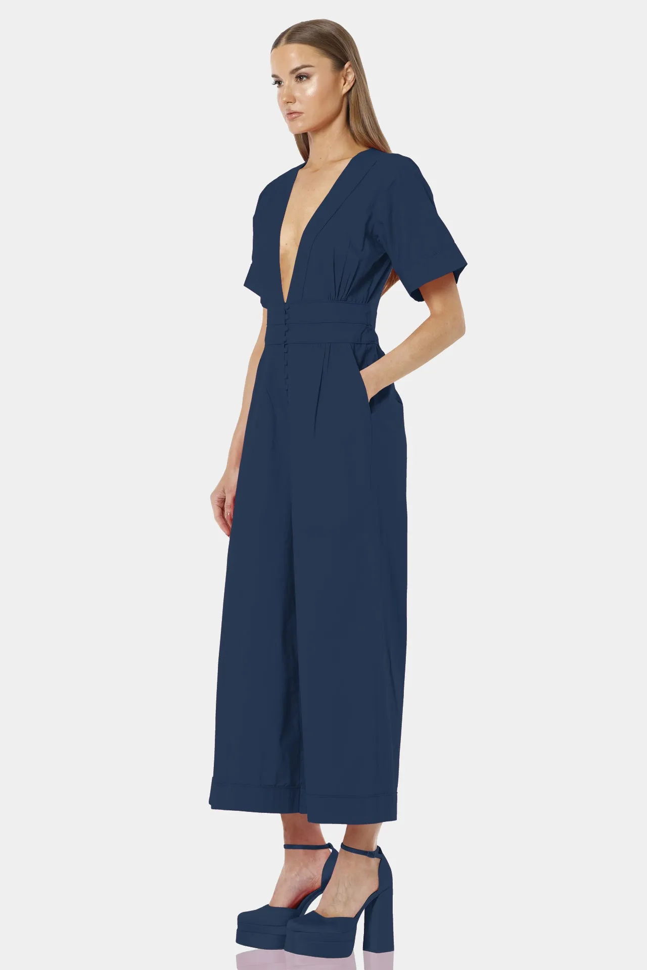 Blue One Piece Jumpsuit