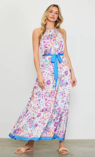 Brielle Floral Print Maxi Dress
