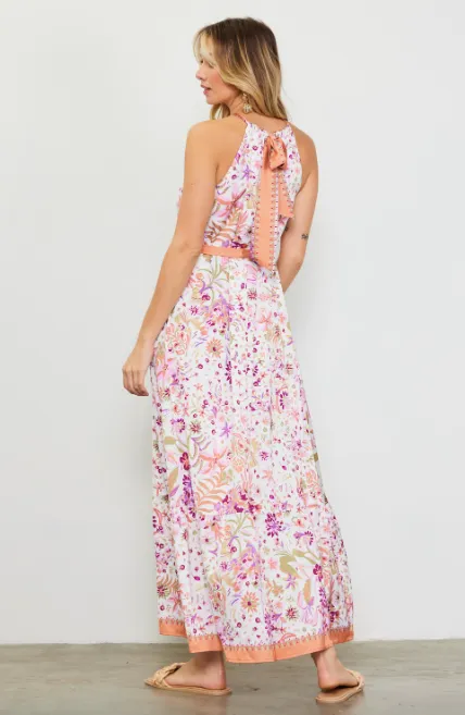 Brielle Floral Print Maxi Dress