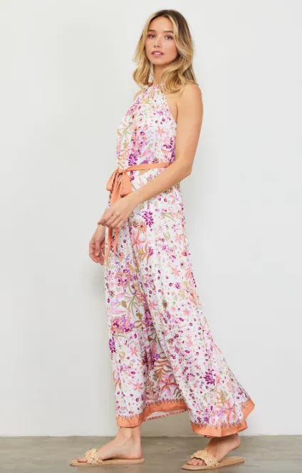 Brielle Floral Print Maxi Dress