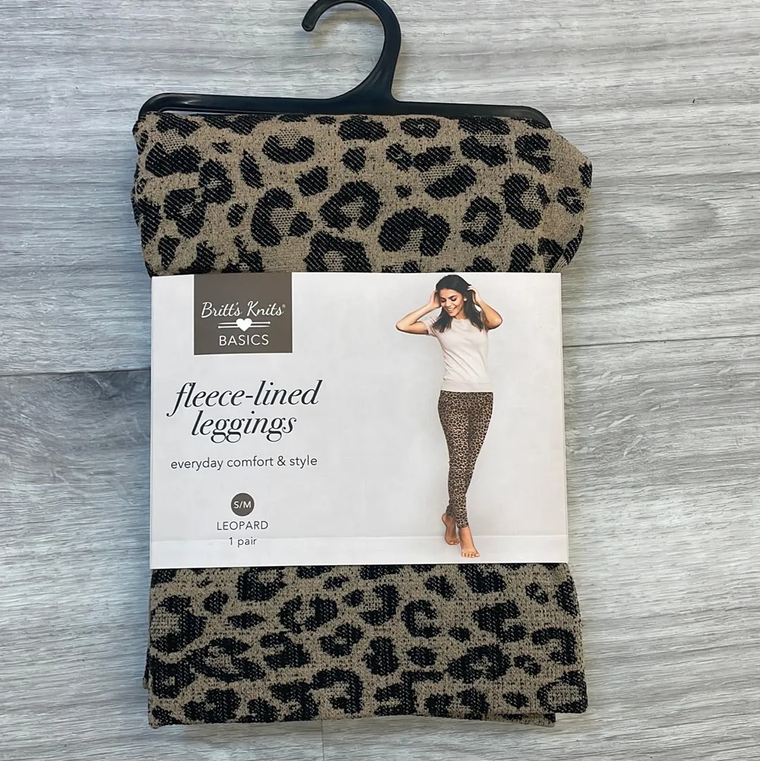 Britt's Knits Print Fleece Lined Leggings