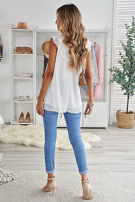 Chiffon Sleeveless Blouse
