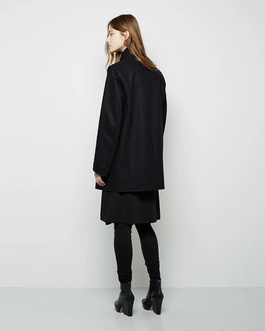 Convertible Wool Cashmere Coat