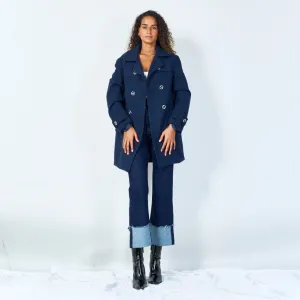 Double-breasted wool coat wholesale