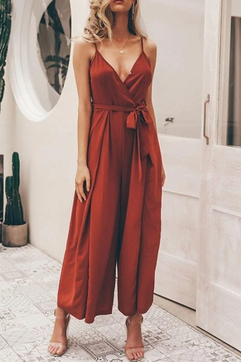 Eccentric Basic Wide Leg Jumpsuit