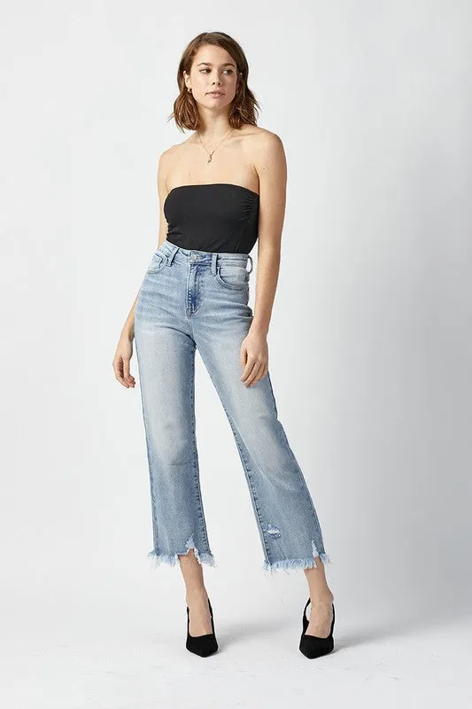 Emma High Waisted Straight Jeans