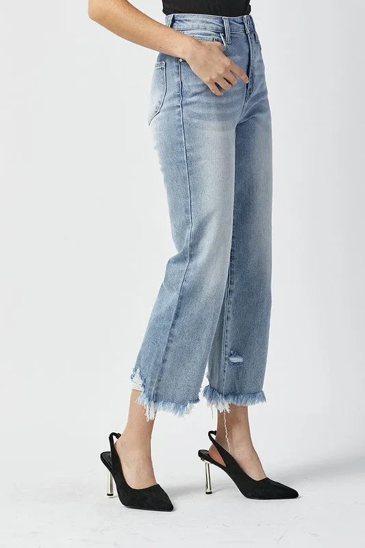 Emma High Waisted Straight Jeans