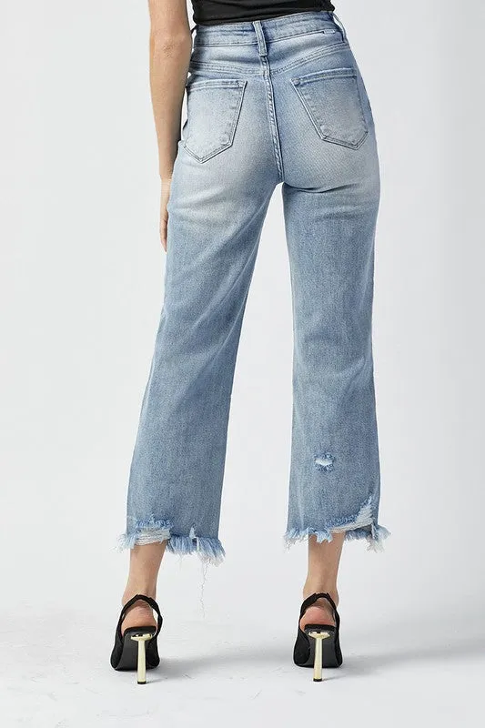 Emma High Waisted Straight Jeans