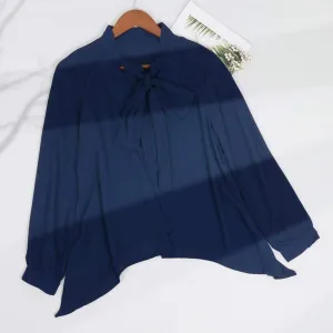 Flowy Chiffon Bow Blouse