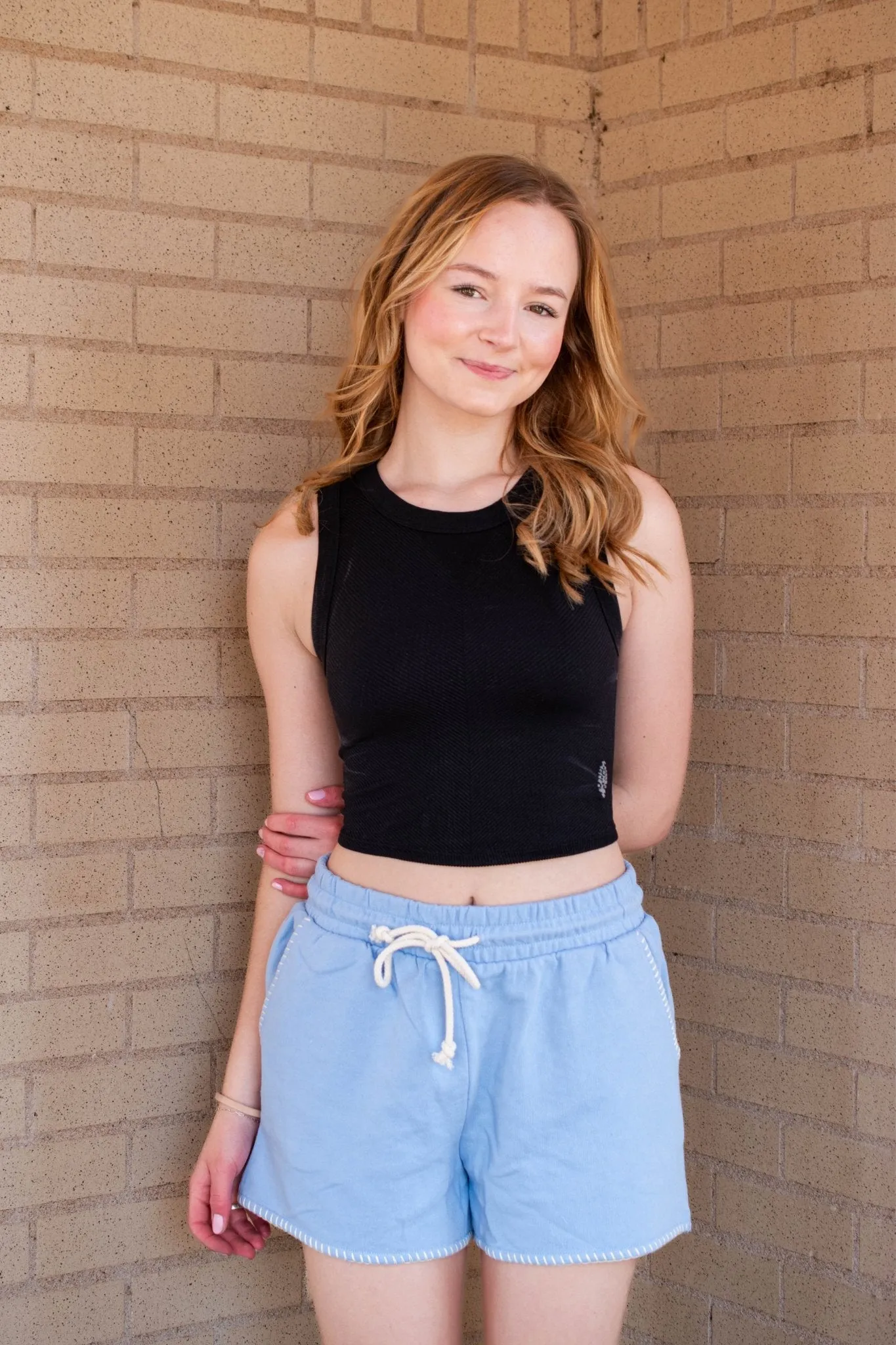 Free People: Free Throw Muscle Tank in Black
