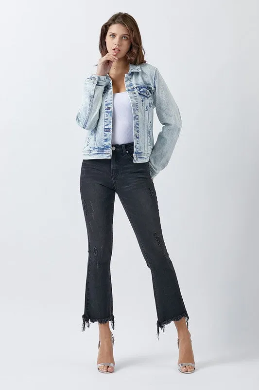 Friends Forever Vintage Wash Jean Jacket