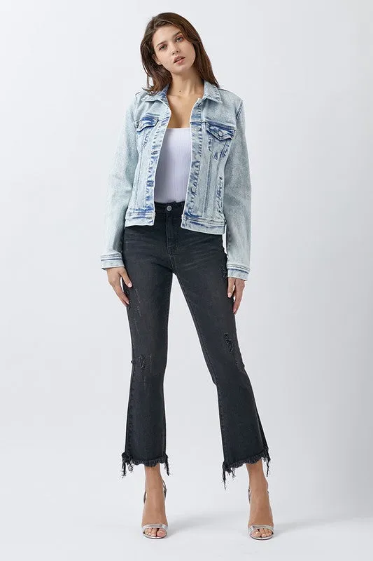 Friends Forever Vintage Wash Jean Jacket