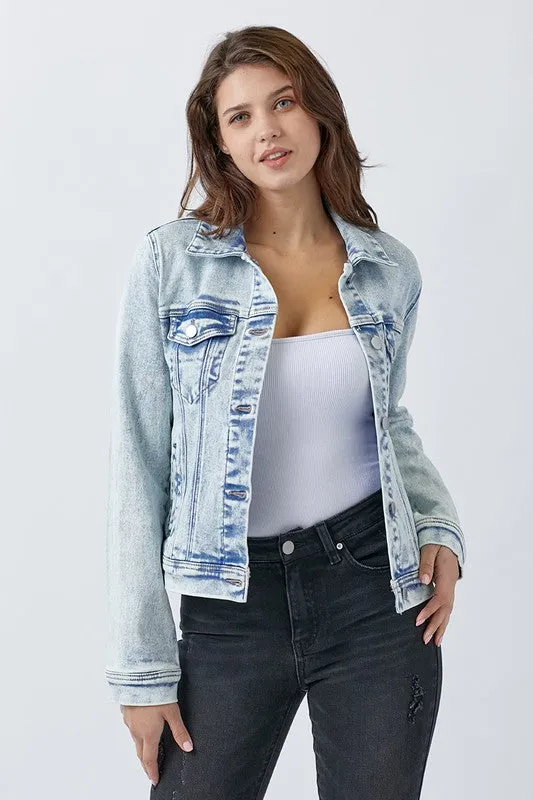 Friends Forever Vintage Wash Jean Jacket