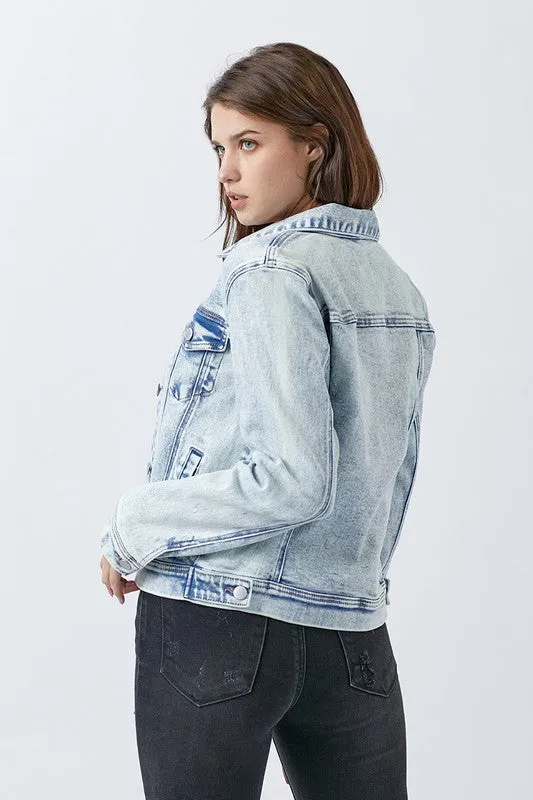 Friends Forever Vintage Wash Jean Jacket