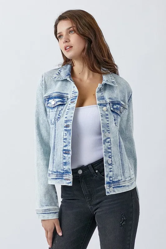 Friends Forever Vintage Wash Jean Jacket
