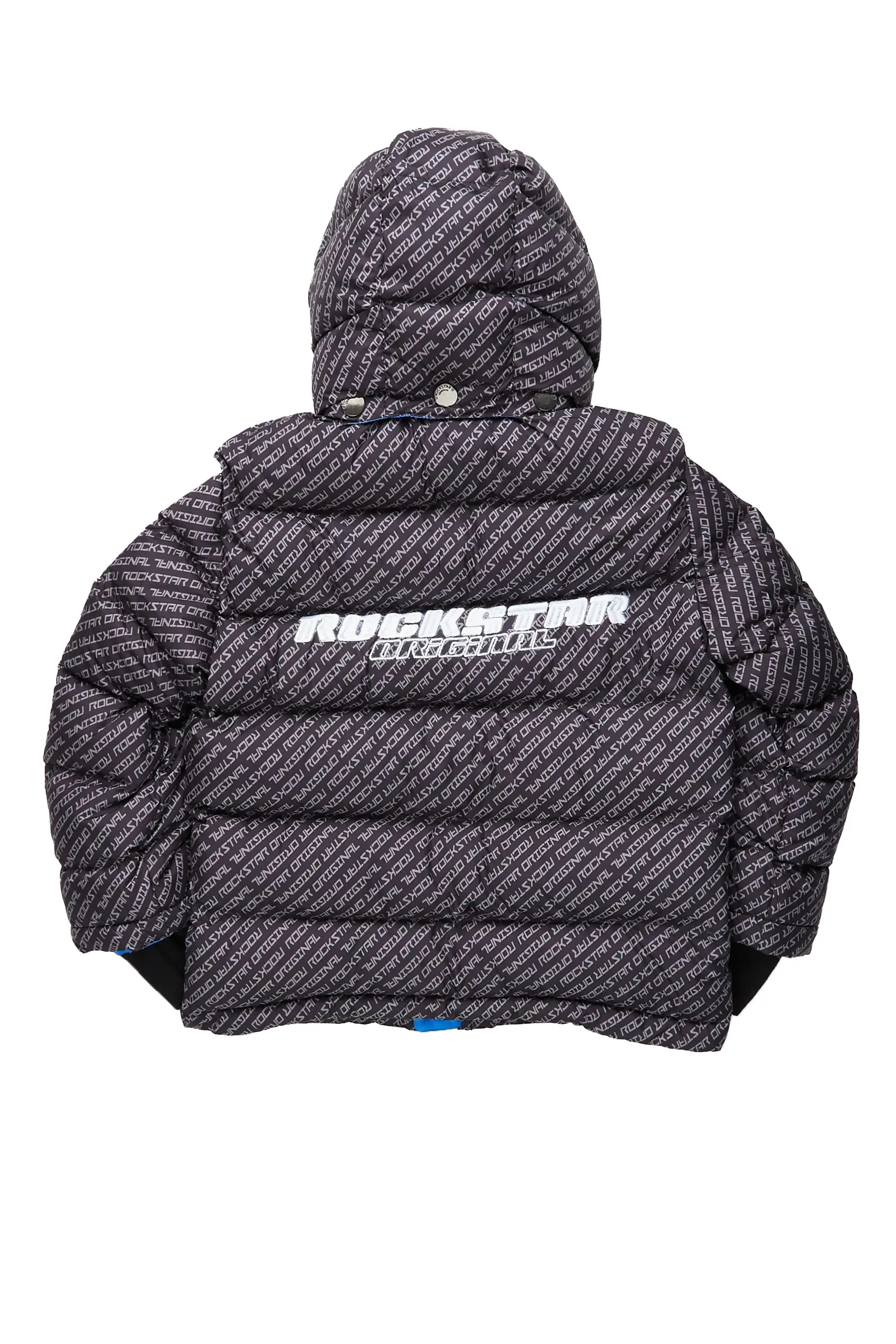 Girls Bryony Black Heavy Puffer Jacket