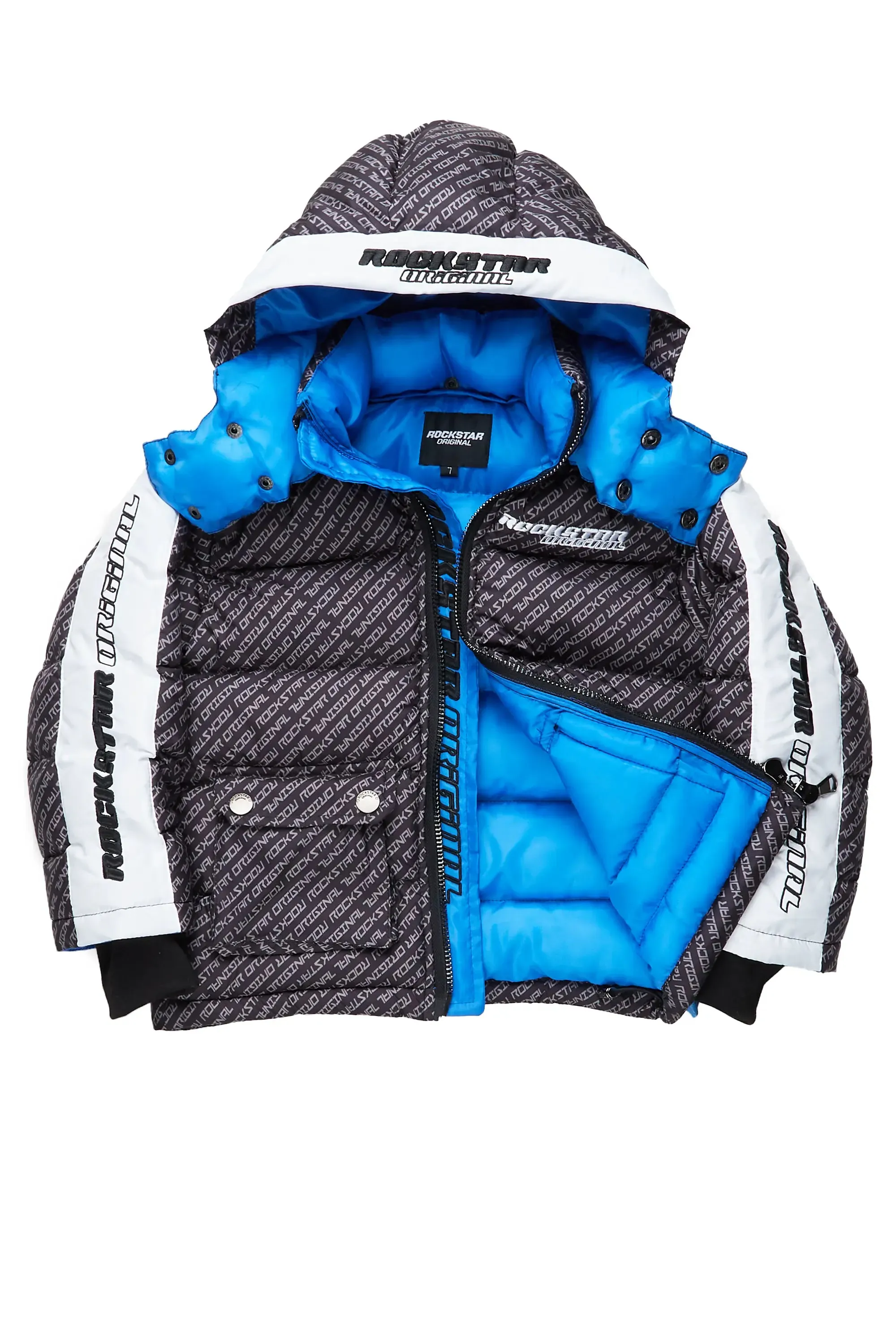 Girls Bryony Black Heavy Puffer Jacket