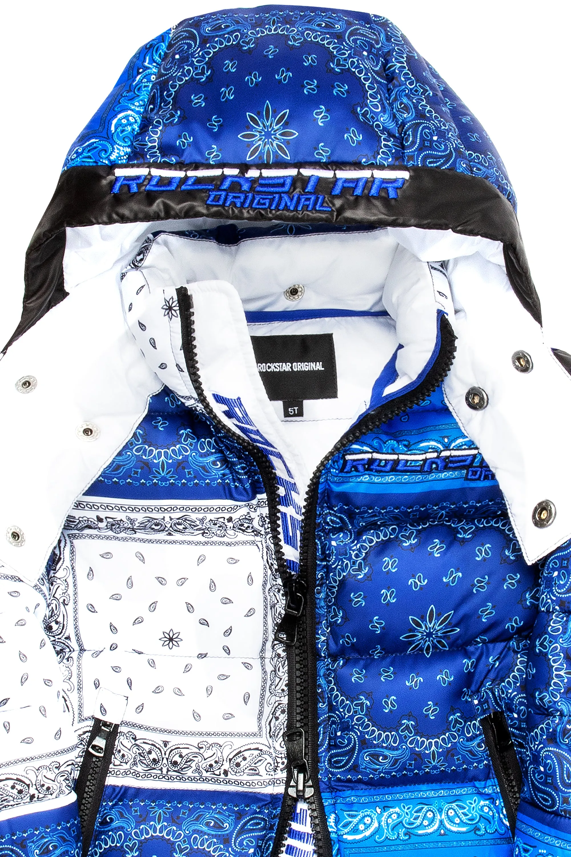 Girls Kyra Blue Puffer Jacket