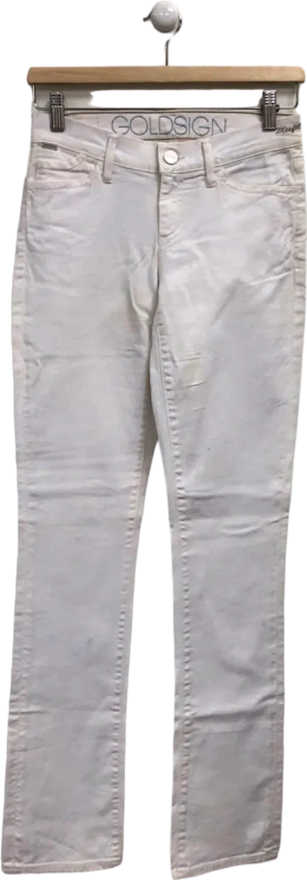 Goldsign White Straight High rise Jeans UK S