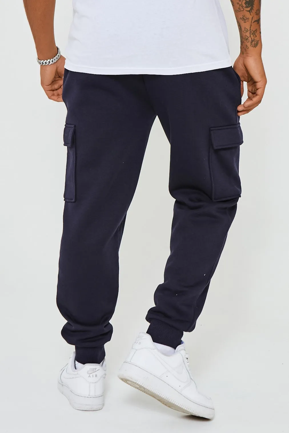 Hoxton Cargo Fleece Jogger - Navy
