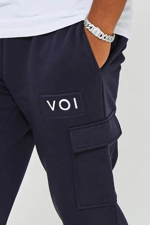 Hoxton Cargo Fleece Jogger - Navy
