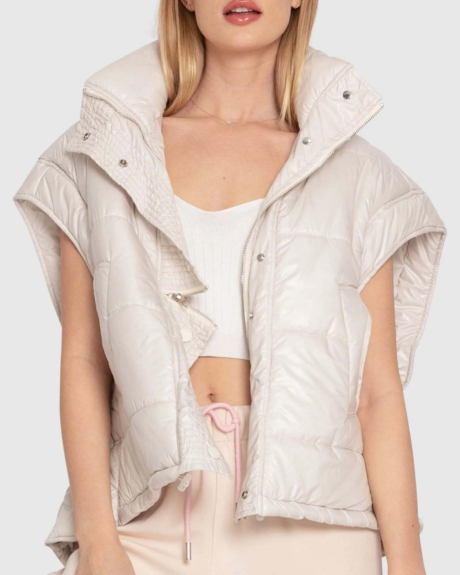 Hypnotized Quilted Puffer Vest