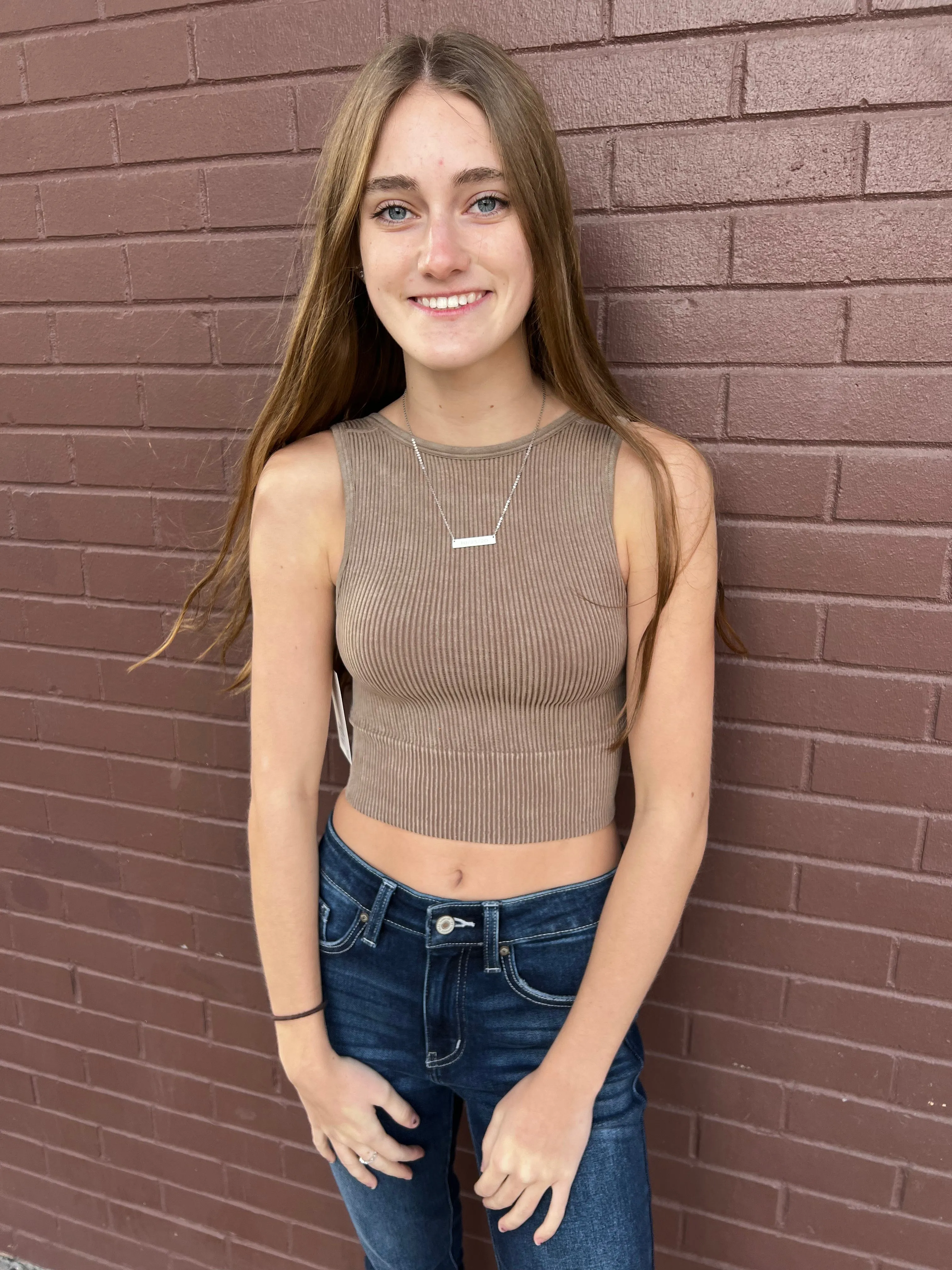 Layering Looks Bralette Tank - Mocha