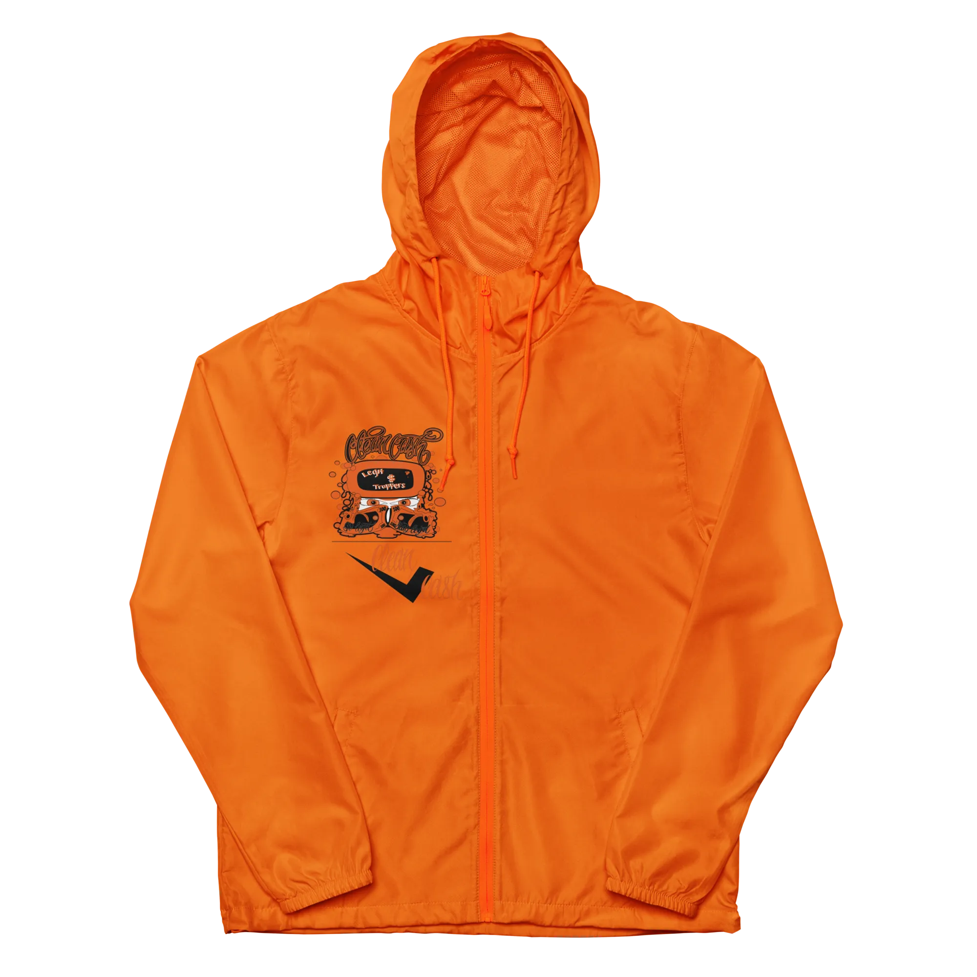 Legit Trappers Unisex lightweight zip up windbreaker