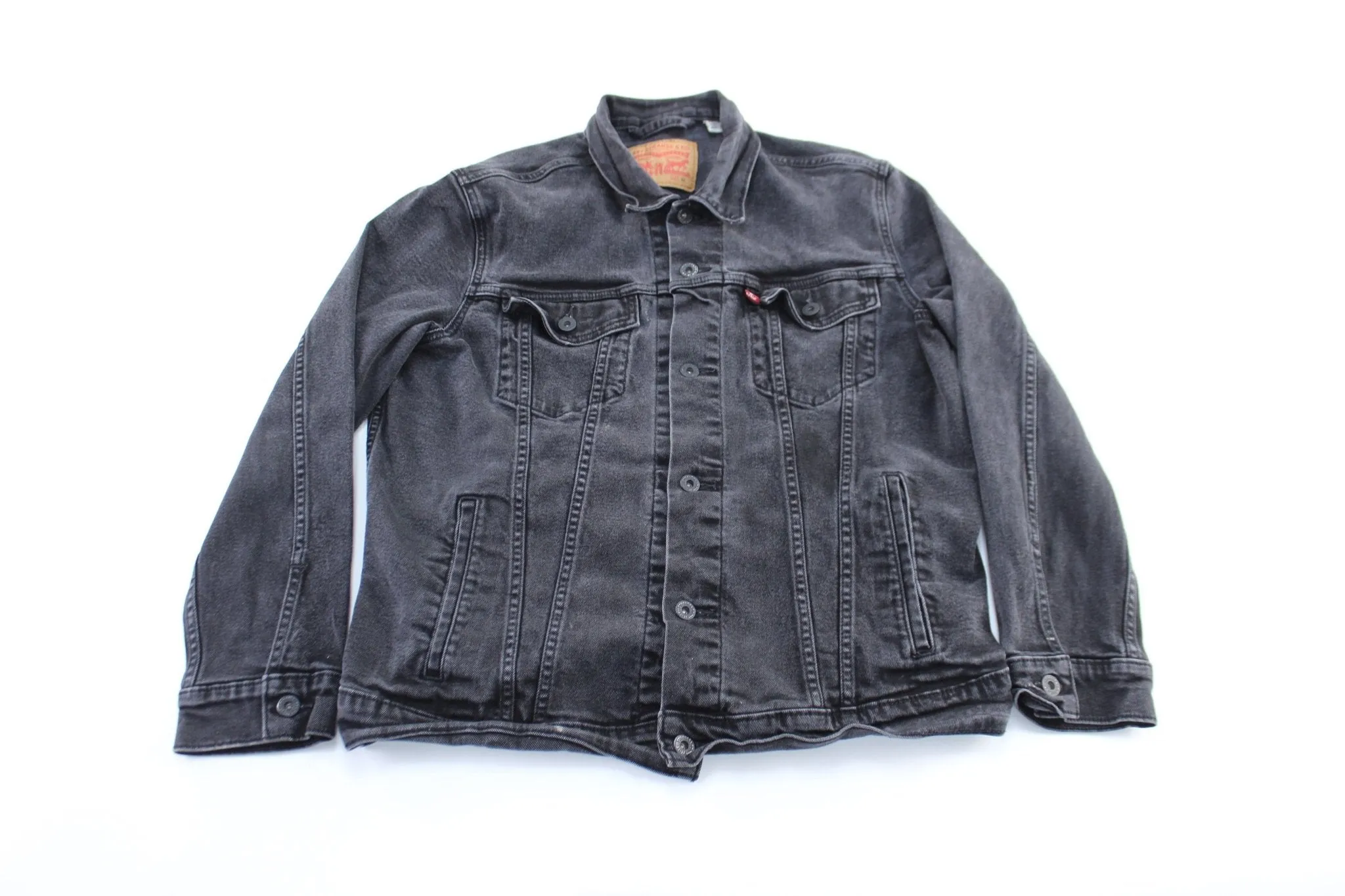Levi's Black Wash Button Fly Denim Jacket