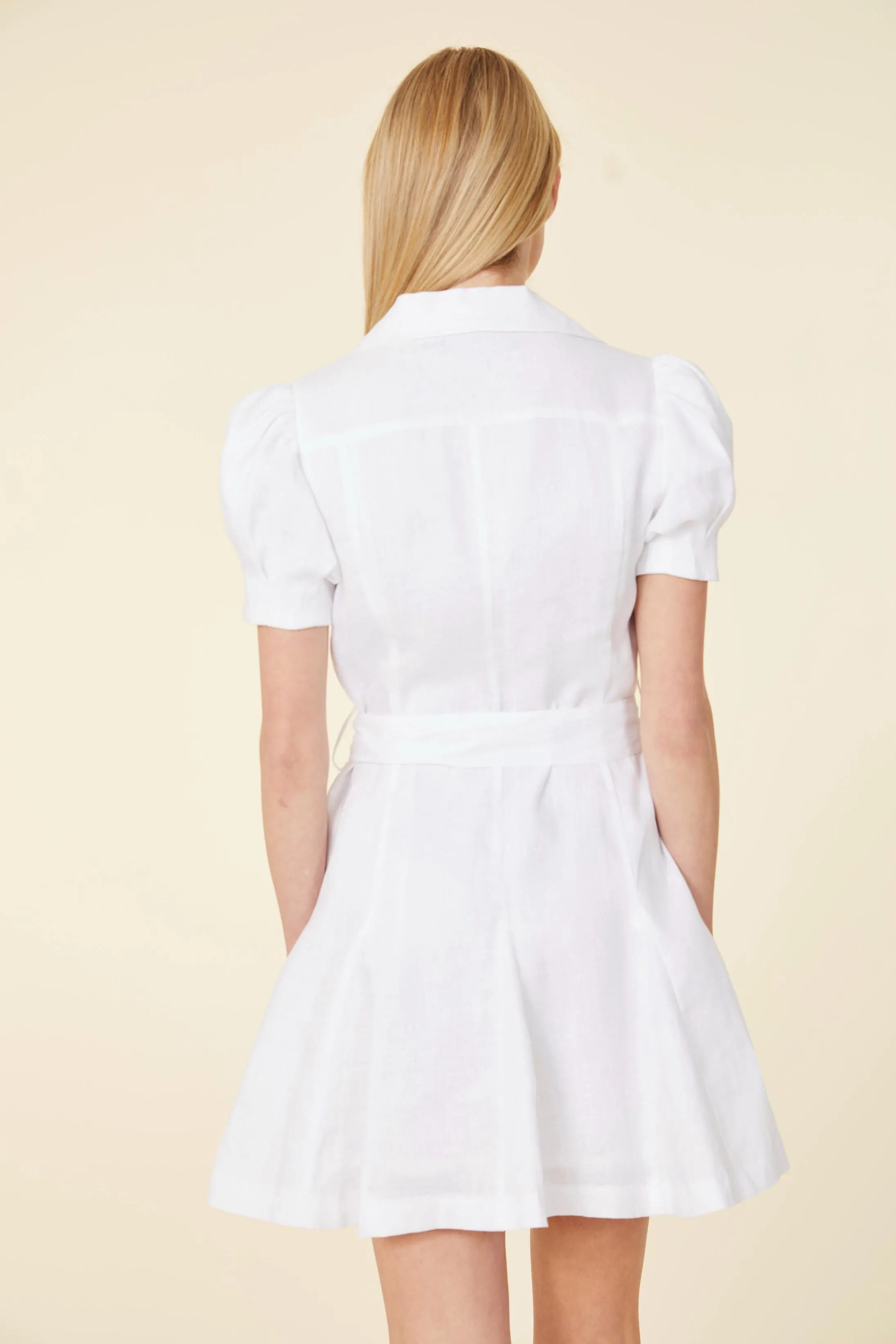 Linen Belted Dress