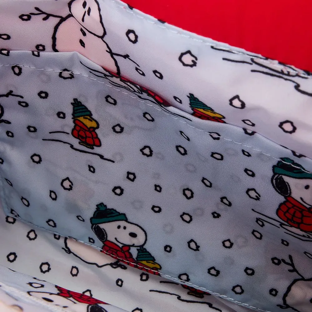 Loungefly x Peanuts Snoopy & Woodstock Snow Day Doghouse Crossbody Bag