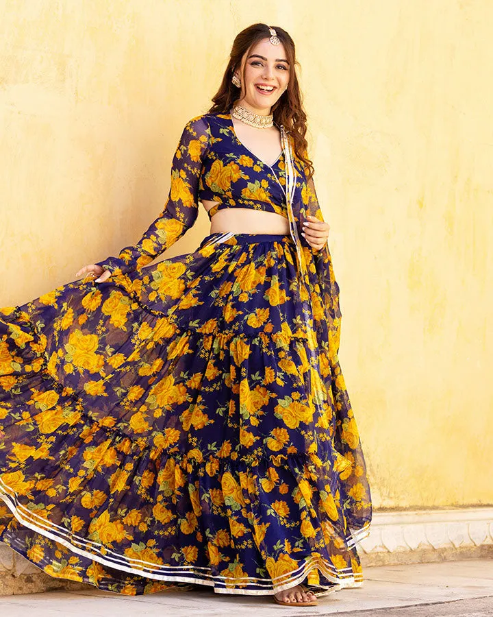 Maisha Chiffon Lehengha Set