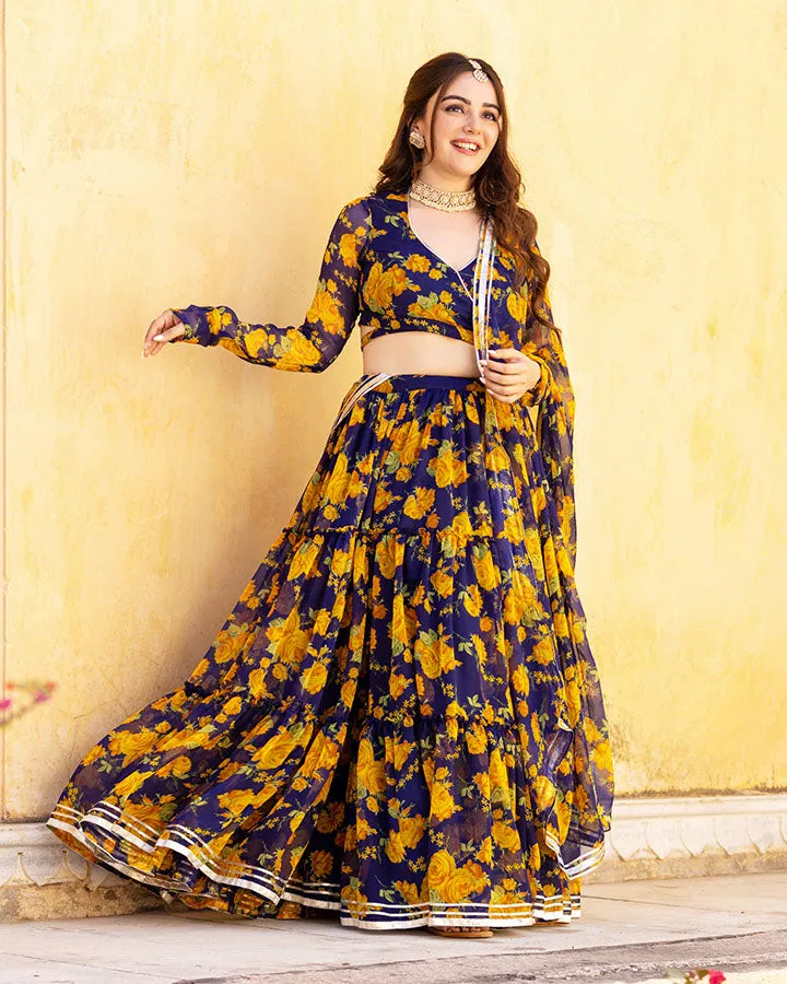 Maisha Chiffon Lehengha Set