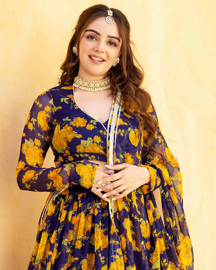 Maisha Chiffon Lehengha Set