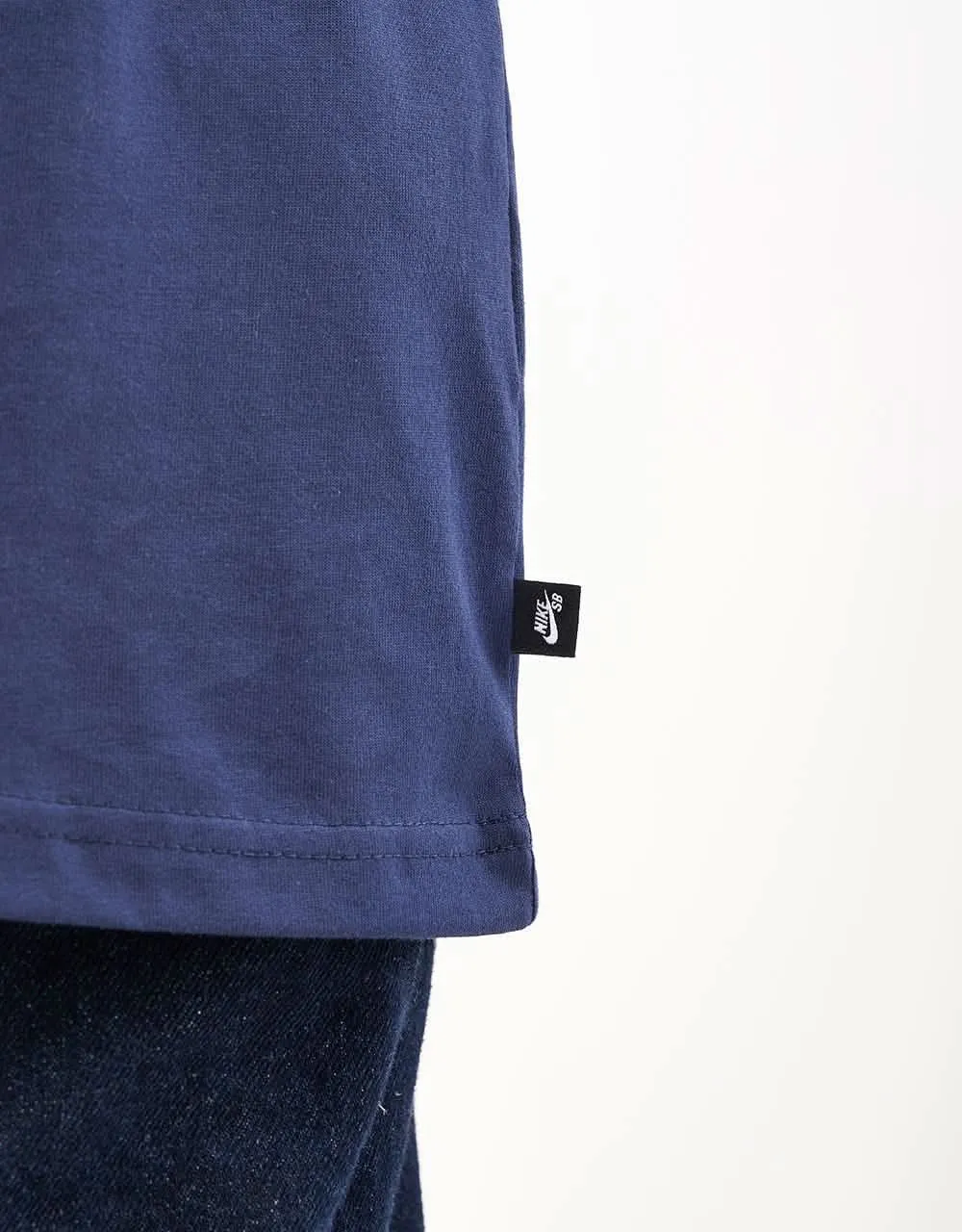 Nike SB Thumbprint T-Shirt - Midnight Navy