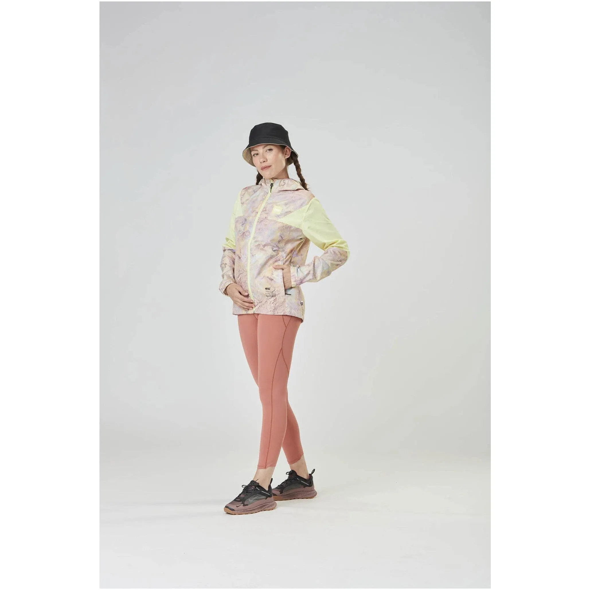 Picture Scale Printed Jacket Geology Cream