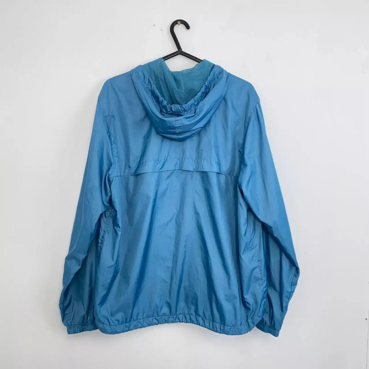 Preowned Vintage Nike Lightweight Windbreaker Jacket Womens Size M Blue Full-Zip Retro.