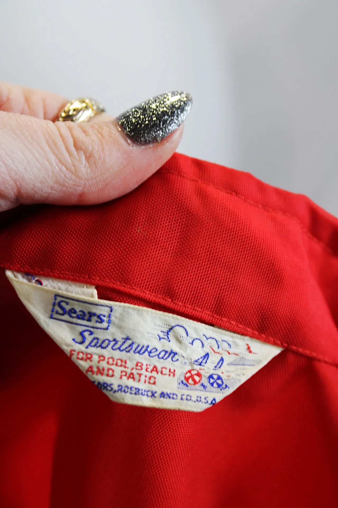 Red Lightweight Windbreaker