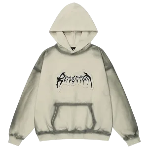 'Reflection' Shadow Script Oversized Cotton Hoodie