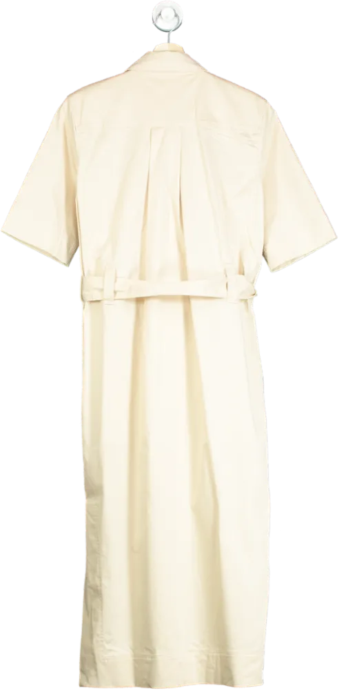Reiss Cream Shirtdress UK 6