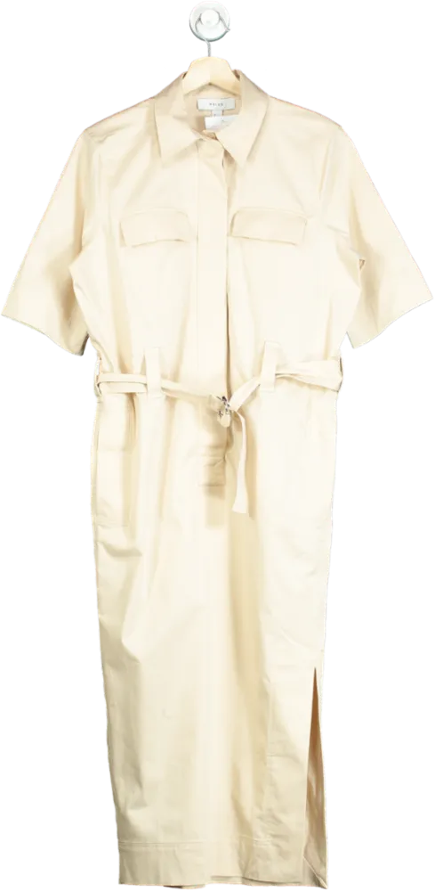 Reiss Cream Shirtdress UK 6