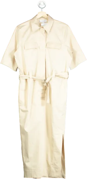 Reiss Cream Shirtdress UK 6