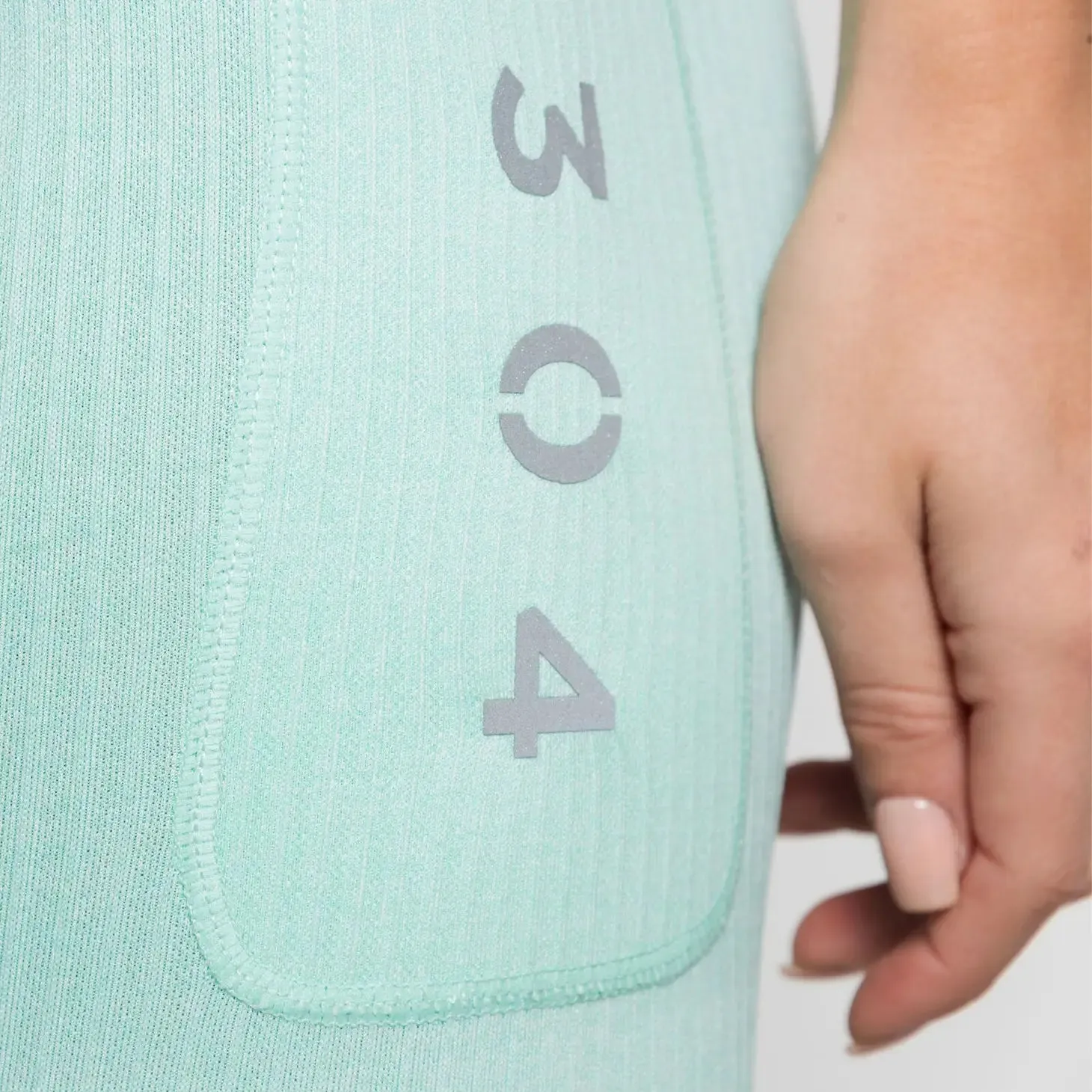 Ribbed Active Athletic Legging Peppermint