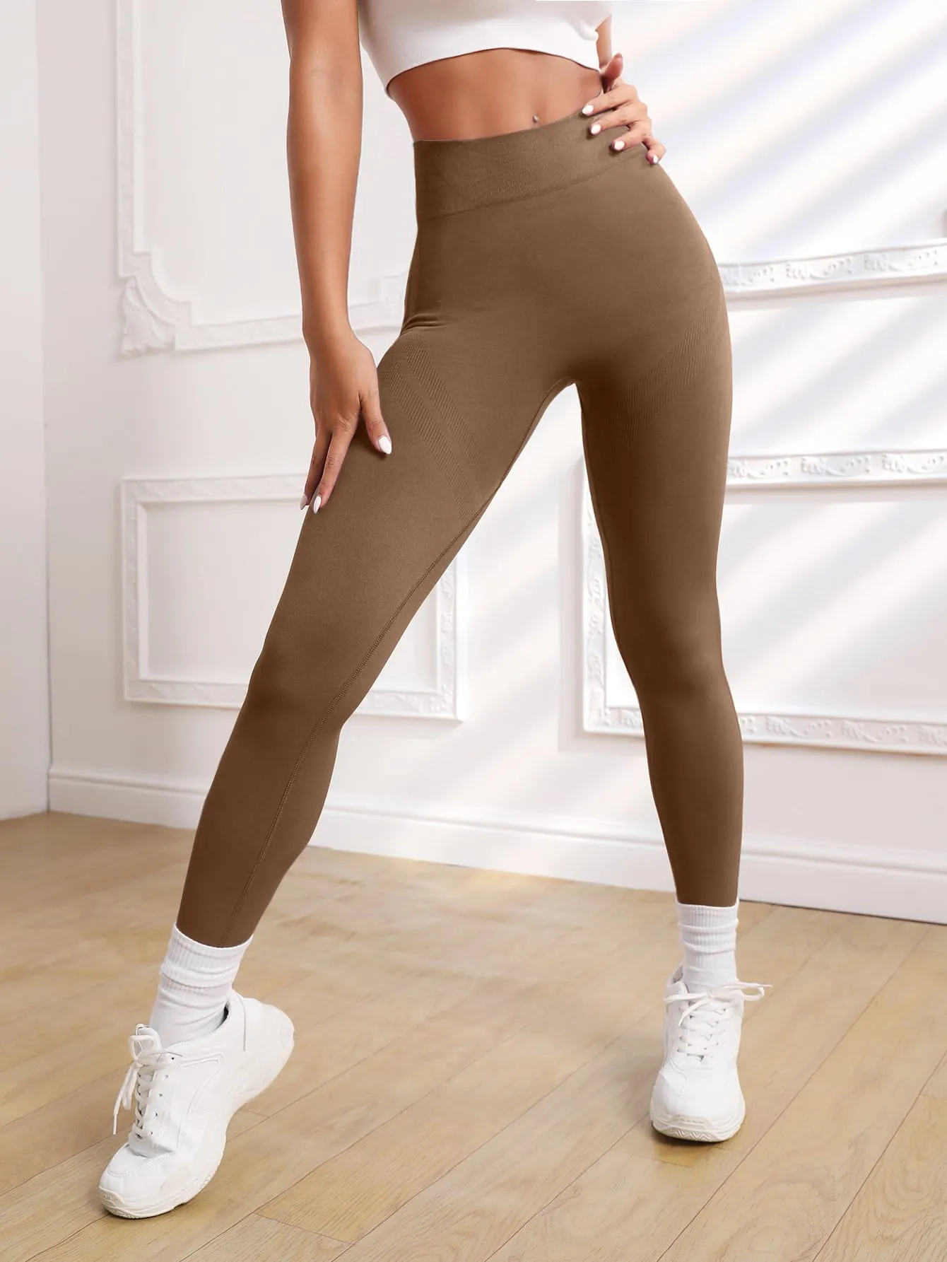 Seamless Wide Waistband Sports Leggings FW22 FD