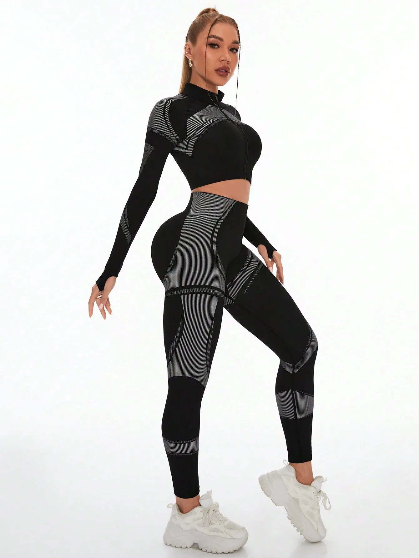 Seamless Yoga Jacket And Leggings FW24